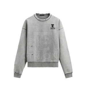 Sudadera con efecto lavado ácido para hombre, la más vendida, 100% algodón, la mejor calidad, en oferta - Product Image 2