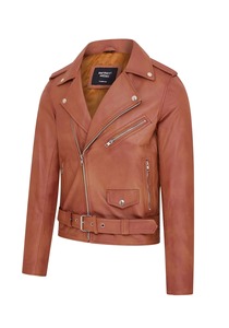 Blouson de motard en cuir véritable de qualité supérieure pour homme, manteau classique de moto, service d'échantillons OEM ODM disponible dès aujourd'hui - Product Image 3