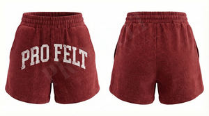 Unisex OEM ODM Canvas Mid Waist Summer Lounge Shorts <b>Elastic</b> Waist Cozy Soft Quick Dry Breathable Eco-Friendly 100% Cotton - Product Image 3