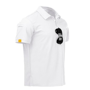 Chemises polo pour hommes à manches courtes, performance sportive, golf, chemises tactiques pour hommes, col polo à manches courtes - Product Image 3