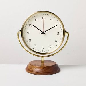 Antique Finish Metal Desk <b>Clock</b> For <b>Table</b> Decoration With Classic Design And Vintage Decorative Personality - Product Image 3