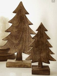Árbol de Navidad de Madera con Base Estable, Suministro Directo de Fábrica, para Decoración Navideña del Hogar y Centro de Mesa Festivo en Venta - Product Image 5
