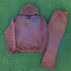 Survêtement décontracté pour homme, hiver, à capuche, uni, léger, séchage rapide, respirant, avec taille élastique et options personnalisables - Product Image 1