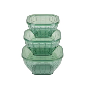 Practical and Durable <b>Plastic</b> Square <b>Food</b> <b>Container</b> <b>with</b> <b>Lid</b> Stackable Design for Storing Fruits Meals Snacks Leftovers - Product Image 4