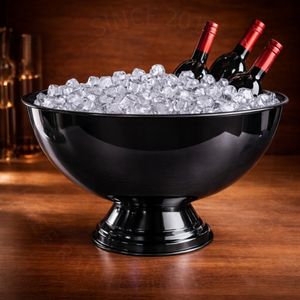 Matte Black Finish Stainless Steel Ice Bucket with 10L Capacity for <b>Wine</b> for Cooling and <b>Bar</b> Service - Product Image 1