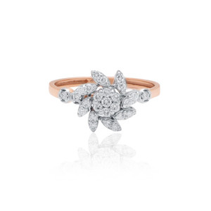 Anillo de Compromiso de Diamantes de Oro Rosa de 14kt de Lujo al por Mayor, Diamante Natural Certificado SGL, Joyería para Mujer, Zota Jewel India - Product Image 2