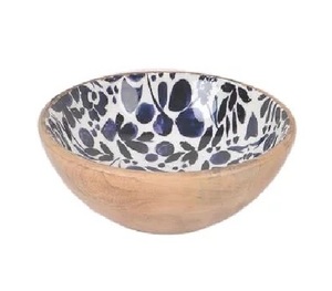 Tazón de madera esmaltada de diseño artesanal, tazón de madera esmaltada para ensalada, tazón de madera de mango, tazón de madera de acacia a un precio muy bajo. - Product Image 4