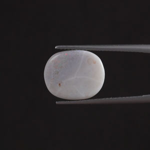 Ópalo Natural Blanco de Buena Calidad Certificado por IGI, Gema Suelta de 4.20 Quilates, Corte Ovalado 14.5x12 MM, Tallado a Mano, Pulido, Genuino y Ligero - Product Image 1