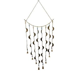 Campana Decorativa de Hierro con Forma de Estrella, Bañada en Oro, con Cadena para Colgar - Product Image 4