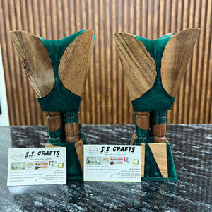 Elegant Wood <b>Resin</b> Multi Color Available Bakhoor Burner Customizable Eco-Friendly Incense Holder for Home Decor Ramadan Mubarak - Product Image 4