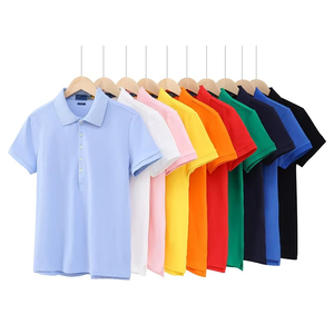 Camisa de Verano Vintage Deportiva para Hombre, Informal, de Spandex/Poliéster, de Manga Corta, Color Sólido, con Cuello de Solapa Bordado - Product Image 1