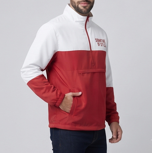 Veste coupe-vent imperméable en gros pour hommes, 100 % nylon élasthanne, vestes de randonnée imperméables pour hommes, veste de pluie imperméable à col montant pour hommes - Product Image 2