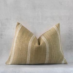 Funda de Cojín Boho a Rayas de Lana Hecha a Mano, Funda de Almohada Decorativa de Lana a Rayas Bohemias, Manta de Lana Tejida a Mano con Rayas Boho - Product Image 6