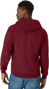 Sweat-shirt à capuche zippé pour homme, couleur turquoise, coupe classique, matière polaire décontractée, couleur unie, vêtement d'automne - Product Image 5