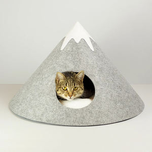Cadeau pour animaux <span class=keywords><strong>de</strong></span> compagnie amoureux des chats chien maison <span class=keywords><strong>tour</strong></span> neige montagne tente lieu <span class=keywords><strong>de</strong></span> couchage moderne feutre chat <span class=keywords><strong>lit</strong></span> grotte - Product Image 1