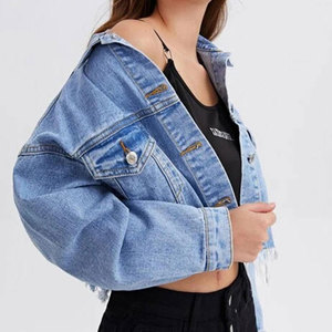 Fabricante de Ropa al por Mayor, Chaquetas Vaqueras Personalizadas, Color Sólido Básico, Patchwork, Chaqueta Vaquera para Hombre y Mujer, Hecha en Pakistán - Product Image 4