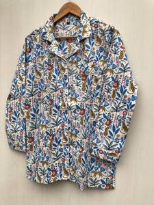 Conjunto de Pijama de Manga Larga para Mujer, Estampado Personalizado de Bosque y Animales, 100% Algodón Blanco, Cómodo para Dormir, Precio al por Mayor - Product Image 4