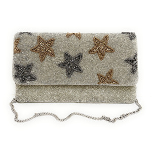 Handmade Durable Star Beaded Portable Foldable Custom Size Evening Purse Clutch <b>Bag</b> Party Sequin Pouch Wedding Coin Purse <b>Gift</b> - Product Image 3