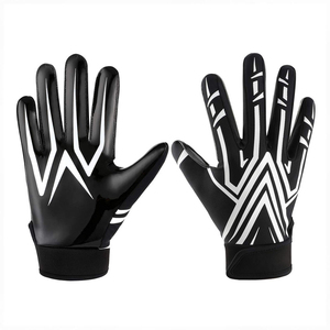 Gants de football américain professionnels extensibles antidérapants à paume intégrale, personnalisables avec logo par sublimation – Nouveauté 2026, Vente Flash - Product Image 1