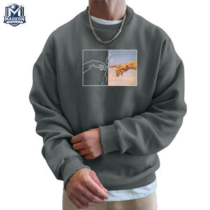 Sudadera Personalizada de Algodón Mezclado con Cuello Redondo, Sudadera de Algodón Moderna para Hombre - Product Image 1