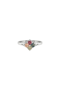 Anillo de Zafiros Múltiples en Plata de Ley 92.5 KLSR-11799 - Product Image 2