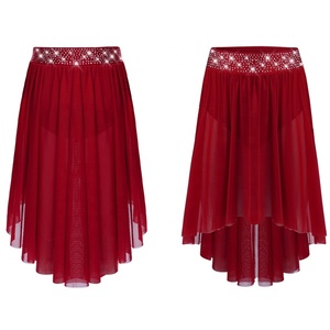 ชุดเต้นรำสำหรับเด็กผู้หญิงอายุ 6-16 ปี ชุดแสดงเต้นรำแนวลิริคอล กระโปรงสำหรับการแสดงบนเวที ชุดเต้นรำลาติน ชุดสำหรับเรียนเต้น - Product Image 2