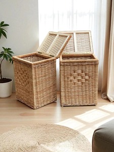 On Sale Unique Design Rattan Basket In Bamboo Jute Clothes Storage Basket For <b>Laundry</b> For Home & Hotel Decor High Selling - Product Image 6