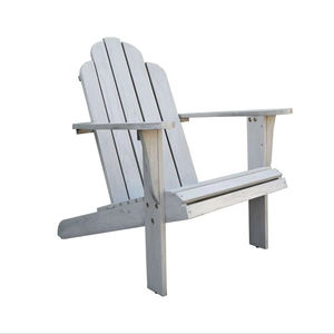 Chaise longue de jardin en bois Adirondack, sièges d'extérieur, style rustique durable, design à pieds effilés - Product Image 1