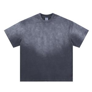 Breathable Wholesale <b>Knitted</b> 100% Cotton Men's T-Shirt Sets Casual Solid Sports Quick Dry Men's Two Piece T-Shirt and Shorts Set - Product Image 1
