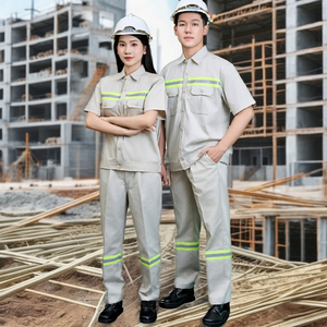 Ensemble de vêtements de travailleurs de vendeur de haute qualité vêtements de sécurité électrique homme costume de travail uniforme pantalon cargo industriel vêtements de travail-BAS quantité minimale de commande - Product Image 1