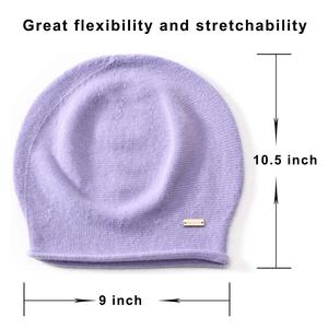 Bonnet élégant en tricot doux et chaud pour l'hiver, côtelé, à revers, extensible, ajustable, en coton/laine, unisexe, style décontracté streetwear - Product Image 5