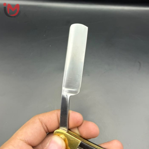 Professional Stainless Steel Folding Straight <b>Razor</b> with Wooden Handle for Barber Shop Use Male Shaving Tool <b>Single</b> <b>Blade</b> - Product Image 3