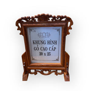 Tam Viet A212 Durable Fragrant Wood Picture <b>Frame</b> Minimalist Design Tabletop Vertical Rectangle Orientation 20x25cm - Product Image 1