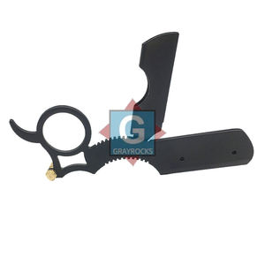 Rasoir de Barbier Personnalisable en Acier Inoxydable avec Porte-Lame Métallique pour Hommes - Product Image 4