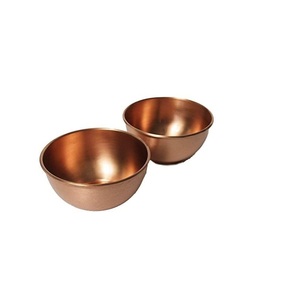 Cuenco de Cobre Tradicional para Servir, Vajilla Metálica Hecha a Mano en India, Utensilios de Cocina, Presentación de Alimentos, Centro de Mesa Decorativo - Product Image 6