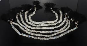 Cuentas de piedra lunar arcoíris natural facetadas en forma de chiclet, de 5-5.5 mm, estilo piedra lunar arcoíris, cuentas sueltas de 8 pulgadas para joyería. - Product Image 5