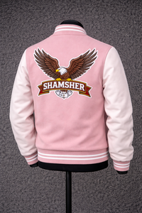 Factory Made Bulk Wholesale Men Wool Winter Bomber Jackets Custom Design Breathable Stand Collar Leather Sleeves Varsity Jacket - Product Image 3