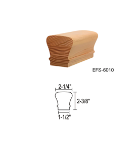 Système de support de balustrade mural intérieur en bois de chêne rouge massif moderne pour escaliers et décoration intérieure - Product Image 2