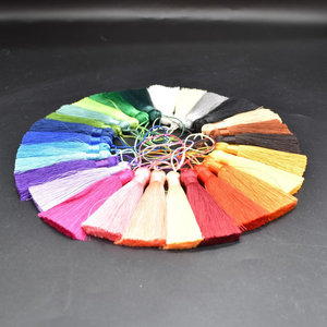 เครื่องประดับมาลาไหมเรยอนสั่งทำพิเศษ คุณภาพสูง แบรนด์ใหม่ สีสันหลากหลาย พู่หนา 8 ซม. สำหรับตกแต่งเสื้อผ้า 1 ชิ้น - Product Image 3