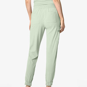 Pantalones de Enfermería para Mujer, Diseño Personalizado, Tela Oxford, Transpirables, Ajuste Delgado, Cintura Elástica, Dos Bolsillos, Detección de Agujas, Sin Costuras - Product Image 3