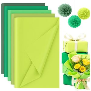 330 Fogli di Carta Velina Verde 14 X 10 Pollici, Carta da Regalo per Feste di Compleanno e Festività - per Progetti Fai-da-Te - Product Image 1