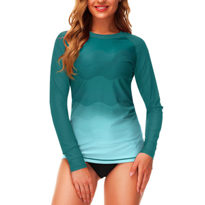 Camiseta de manga larga para mujer con protección UV, para surf, deportes acuáticos y gimnasio, para fitness y deportes acuáticos. - Product Image 3