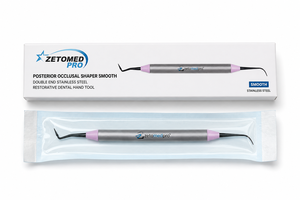 Zetomed Pro - Modelador Oclusal Posterior de Doble Extremo, Liso, de Acero Inoxidable, Herramienta Dental Restauradora - Product Image 3
