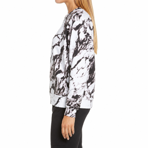 Women's Crew Neck Sweatshirt Full Sleeve Marble Print Knitted 100% Polyester Autumn Fashion <b>Top</b> <b>Sweat</b> Shirts - Product Image 4