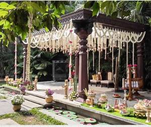 Mandap de mariage traditionnel de style Kerala en plastique renforcé de fibres, démontable, pour cérémonie, stand de réception, décoration intérieure et extérieure - Product Image 2