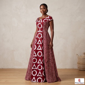 High Quality African Wax Print Cotton Fabric Custom Fashion Wedding Event Wear OEM ODM Textile Manufacturer - Product Image 3