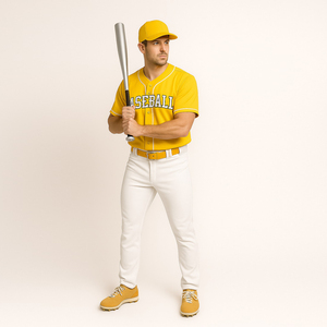 Uniforme de Béisbol Personalizado para Adultos, Transpirable, con Protección UPF 50, Antihumedad, Antibacteriano, para Todas las Temporadas - Product Image 1