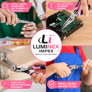 LUMINEX IMPEX LUB=113 <b>Long</b> <b>Nose</b> Stainless Steel Lightweight Smooth Work Jewelry Making Polishing Pliers for Bracelet Making DIY - Product Image 4