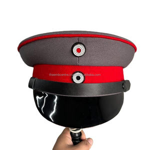 Casquettes d'officier uniformes personnalisées avec visière brodée dorée Casquettes d'officier personnalisées du Pakistan - Product Image 1