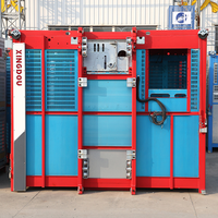 Ascenseur de chantier à cage simple SC200 avec variateur de fréquence pour chantier de construction
